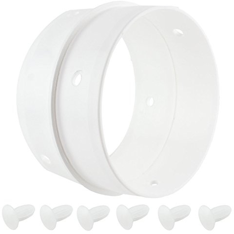 SPARES2GO Dual Vent Hose Connection Ring Kit for Hoover Tumble Dryer