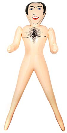 Lizzy® Bambola Gonfiabile, femminile/maschile, viso 3D, per feste di addio al celibato/nubilato
