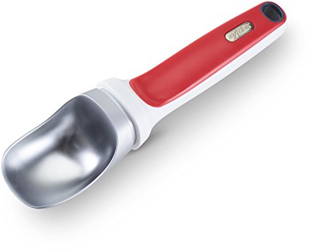 Zyliss E980128 Eisportionierer, 18.5cm, Rot, Für Eiscreme, Gelato, Geronnene Sahne, Sorbet, Kartoffelpüree, 5 Jahre Garantie