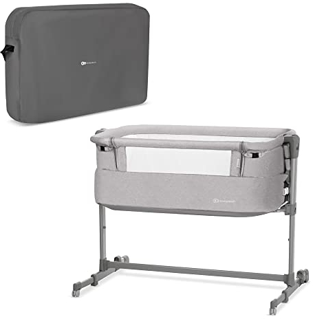 Kinderkraft Cuna Colecho 2 en 1 NESTE UP, Ajustable, Plegable, Accesorios, Gris