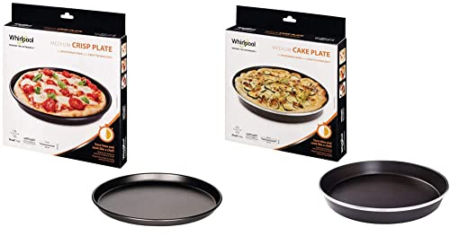 Wpro Whirlpool AVM290 - Mikrowellenzubehör/Crisp-Platte & Whirlpool AVM280 - Mikrowellenzubehör/Crisp-Backform klein (Ø28cm)/ Passend auch für Mikrowellen von Bauknecht