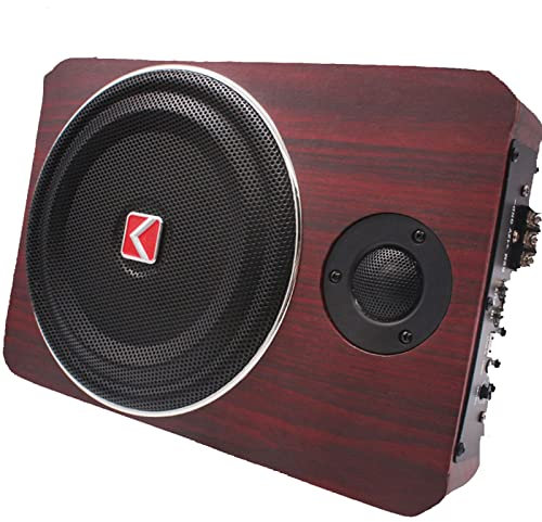 RYUUZA Car Subwoofer 600W,Sit down auto subwoofer, Car Subwoofer Audio Speaker, Powered Car Subwoofer,Car Subwoofer with Built in Amp,for Tight Spaces in Cars and Trucks,Black