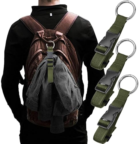 3 Pezzi Cinghie per Bagagli, Aggiungi Bagaglio, Clip per Giacca, Liberare le mani da Qualsiasi Cosa, Cinghie per Bagagli Portatili Regolabili, Facile da Trasportare - Bagagli Extra