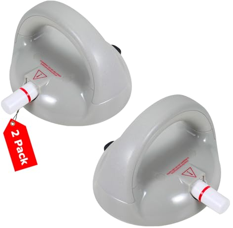 ‎Hertzborn Suction Grab Rails for Bathroom,Suction Shower Grab Bar,Grab Rails for Bathroom, Hand Rails for Elderly,Bath Handles, Shower Grab Rail,No-Drill Handrail Waterproof Disability Aids Pack of 2