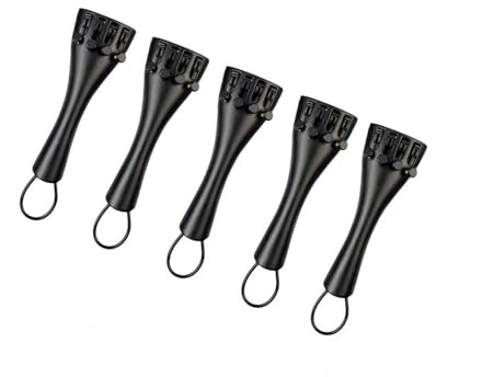 Violin Music Instrument Zubehör 5PCS 1/8 Größe Violine Saitenhalter Geige Saitenhalter Aluminium Legierung W/Vier Feinstimmer Schwanz Darm