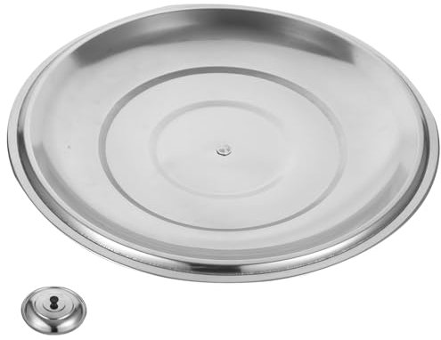 OFFSCH Pfannendeckel Aus Edelstahl Mit Anti Heiß Griff Verbrühschutz Für Suppentöpfe Woks Und Dampfgarer 30cm