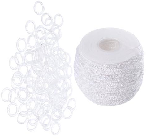 Cabilock Roman Blind Accessories Kit Curtain Rings Blind Pulls Roman Mechanism Cord Locks for Repair