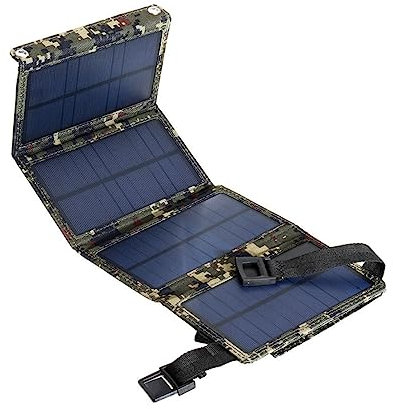 CHILDWEET Chargeur Solaire Pliable 10w 5v Port USB, Panneau Pet Portable, pour Téléphone Mobile et Batterie Externe, Usage Extérieur, Camping et Véhicule de Loisirs