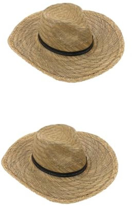 FRCOLOR 2 Stück Herren Sonnenhut Breite Sommerhüte Strandhut Für Herren Outdoorhut Sonnenschutzhut Hut Sonnenhut Sonnenschutzhut Dekorativer Hut Sonnenschutzkappen Für