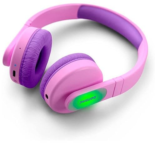 VoltShine Auricular Aro Bluetooth Rosa con micrófono, Control de Sonido y conectividad inalámbrica, Ideal para Escuchar música y Realizar Llamadas.