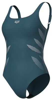ARENA Milena Wing Back Traje de Baño de Mujer Talla B, Moldeador y de una Pieza, Tecnología Power Mesh y Tejido Resistente al Cloro y Sensible, Copas Fijas y Correas Ajustables