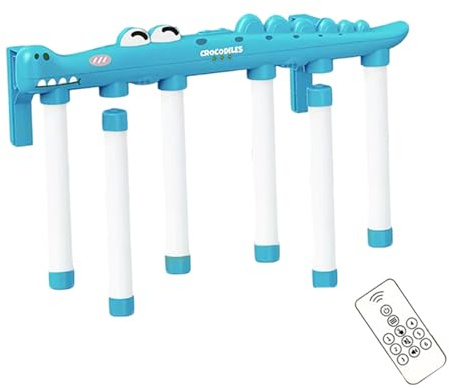 Interactive Drop Stick - responsträningsleksak, 3-hastighets krokodilreaktionsspel med handtag, lekredskap barn med grepp, utrustning familjeaktiviteter, roligt spel fest, utomhus, inomhus