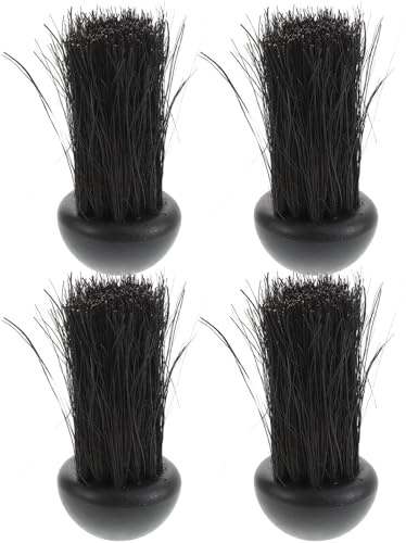 VICASKY Fireplace Cleaning Brush Set 4pcs, Heavy-Duty Handheld Fireplace Brush Accessories, Wood Stove Ash Removal Tool for Hearth and Kitchen Maintenance