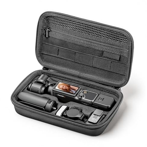 STARTRC PHOTO Custodia per DJI Osmo Pocket 4, Borsa Protettiva PU Pronta per il Trasporto per DJI Pocket 4 Creator Combo Accessori, Ideale per Vlogging, Viaggi e Riprese Outdoor
