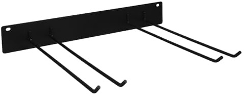 CHILDWEET Porta Attrezzi da Giardino in Ferro Resistente a Parete 44x7x35 Cm Organizer per Utensili da Giardino Montaggio Salvaspazio Scaffale per Rastrelli Scope e Pale Soluzione
