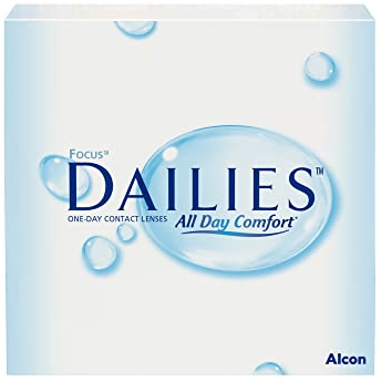 Alcon Dailies All Day Comfort Lentes de contacto de reemplazo diario, Pack de 90 , R 8.6 mm, D 13.8 mm, -5,25 Diopt