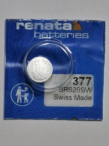 Renata Uhrenbatterie 377, 1,55 Volt, ersetzt SR626SW