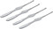 Alessi Shellfish Forks in 18/10 Stainless Steel Mirror Polished, Set of Four, Silver, 20 x 22.5 x 10 cm