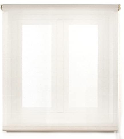 Blindecor Belmont Rollo lichtdurchlässiges Gewebe, glänzend, Beige, 200 x 270 cm (Breite x Höhe), Stoffgröße 197 x 265 cm, Fensterrollo