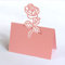 iKesoce 50 Pezzi Segnaposti di Rosa Cartellini Segnaposto da Tavolo Matrimonio Segnatavolo Carta per Comunione Battesimo Festa Compleanno, Rosa