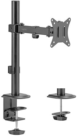 LogiLink Monitorhalterung für 17–32, Armlänge 200 mm, Stahl, Schwarz