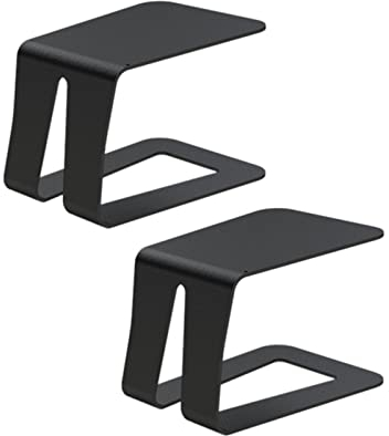 GLigeT Lautsprecherständer Lautsprecherhalterung, Desktop-Aufnahmeraum, Monitorschrank, Regal, Heimkino-Tablett, Tischständer Speaker Stand (Color : Schwarz)