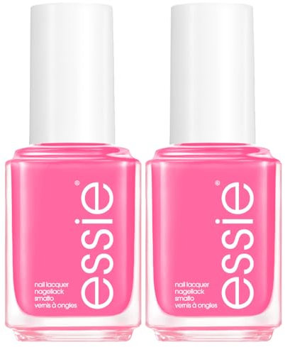Essie Nagellack mit langem Halt, professionelles und glänzendes Ergebnis, 14 Tage Halt, mit flachem Applikator, Farbe 20 Lovie Dovie – 2 Kosmetika
