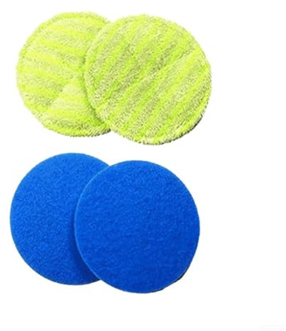4Pcs Floating Mop for PADS, Electric Cordless Rechargeable Powered Floor Cleaner Scrubber Mop for PADS for Tile, Wood Floors, Smooth Floors