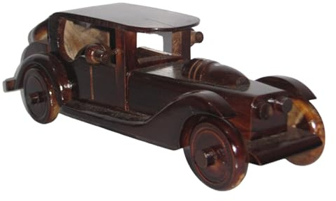 Brave Wings Hand Carved Wooden Decoration ~ Limousine Car 28.5cm Long ~ Ornament Sculpture Figurine Statue Unique Table Decoration Home Decor Collectibles ~ 5317