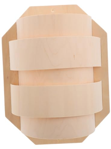 SMASOLO Paralume in Legno Per Sauna, Coprilampada Decorativo Leggero e Sottile, Guscio Pratico Resistente All’umidità Per Lampada Sauna, Atmosfera Rilassante Per Bagno Turco e Spa
