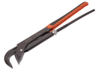 Bahco 1420 Pipe Wrench 430MM, Black/Orange