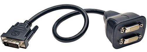 Tripp Lite DVI Splitter Cable, Digital Monitor Y Cable (DVI-D M to 2x F) 1-ft.(P564-001)