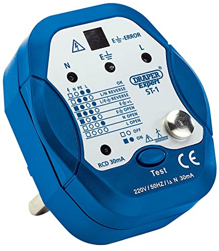 Draper 22278 Expert Socket Tester, 13A, Blue