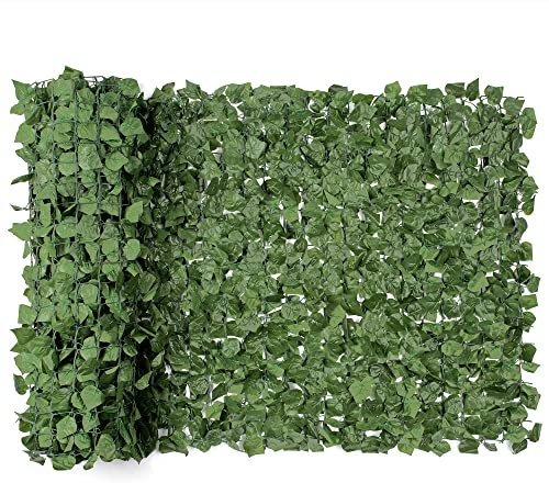 CHRISTOW Artificial Hedge Roll, Ivy Leaf Screening, Privacy Fence Screen, UV-Resistant, 1m x 3m (9ft 10 x 3ft 3)