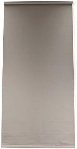 EXKLUSIV HEIMTEXTIL Seitenzugrollo verdunkelnd Ready to Fix Klemmfix Fensterrollo ohne Bohren 80 x 220 cm Taupe