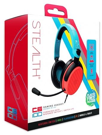 STEALTH C6-100 Gaming Headset for Nintendo Switch - Blue & Red
