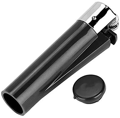 Genrise Stash Lighter Secret Stash Diversion Lighter with Hidden Storage Secret Compartment Safe for Diversion and Hiding Private Items at Home, Festivals, Car, Travel etc (Black)