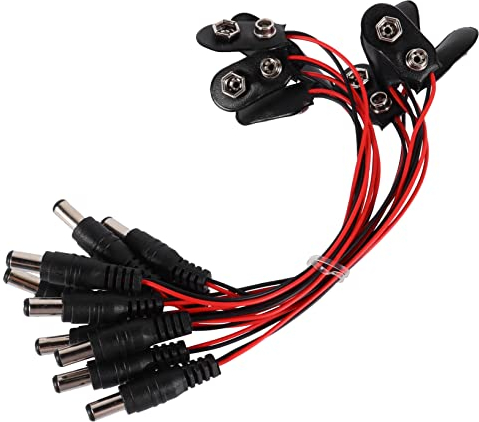Milisten 10 Piezas Conector Presión del Cable De Alimentación Clips para Batería De Tipo Conector para Proyectos Electrónicos y Uso
