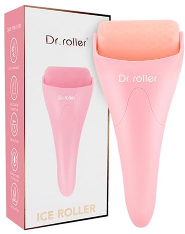 Dr.roller Ice Roller, Roller Ghiaccio Viso, Ice Roller Viso Uomo e Donna, Rullo per il Viso in Silicone per Gonfiore, lleviare l'emicrania, Piccoli Strumenti per la Cura Della