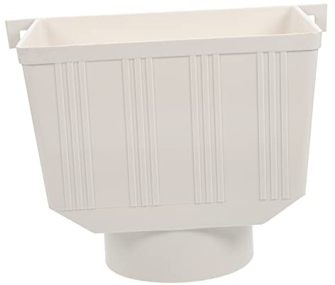 WHAMVOX Pvc Raccolta Di Acqua Pioggia Per Tubi Di Scarica Facile Da Installare Raccoglitori Di Acqua Pluviale Costruzione Robusta Per Uso Durevole Per Serbatoi Di Pioggia E Grondaie