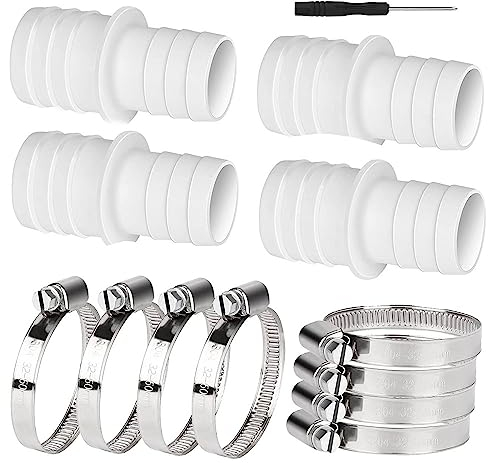 Adattatori per Tubi per Piscina,Doppio beccuccio per Tubo Flessibile,Set di connettori per Pompa per Piscina,Piscina Connettore per Adattatore,Adattatore a t per Tubo Pompa Piscina da 32mm