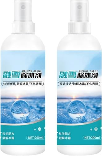 IFFANY Antigelo sbrinante per vetri di Auto, Spray sbrinante per Parabrezza, Spray sbrinante e sbrinante per Rimuovere Neve, Ghiaccio e Brina dai finestrini dell'auto, specchietti del Parabrezza