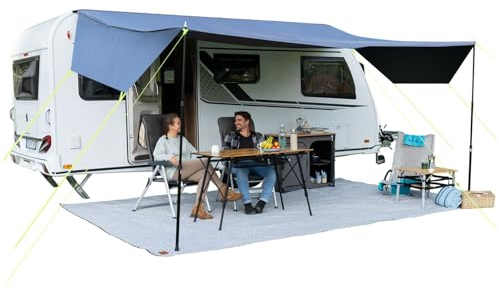 Skandika Vordach Freeway 300x300 | Sonnensegel mit Keder, Caravan Tarp, Markise für Wohnwagen, Sonnendach, Vorzelt, UV-Schutz 50+, 3000 mm Wassersäule, Sonnenvordach | Wohnmobil, Camper, Bus