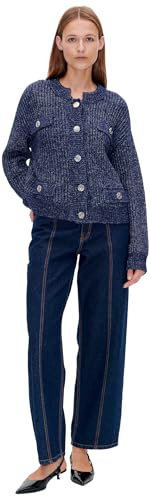 BAUM UND PFERDGARTEN Damen Cat Cardigan Strickjacke, Blau, Groß (8er Pack)