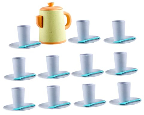 Toyvian 1 Ensemble D'ensembles Service à Thé Simulé Jouer Théière Prétendre Passoires à Thé pour Le Thé en Vrac Boules à Thé pour Thé en Vrac Infuseur à Thé Tasses Jouets Plastique