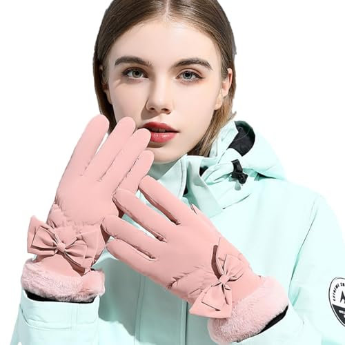 Motorradhandschuhe Winter - Wasserdicht Winddicht Jogging Handschuhe | Leichte Laufhandschuhe Damen Winter Sporthandschuhe Anti-Rutsch für Damen