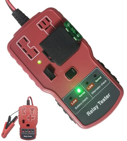 Batterietester für Auto-Relais – Lichtmaschinen-Tester | Test von Auto-Relais | Kleine Anzeige tragbar | Mehrfach tragbare Autobatterien für Verliebte