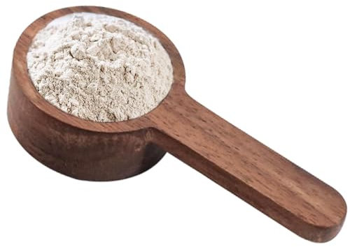 Cuillère doseuse en bois massif - Cuillère doseuse en noyer noir avec manche en bois, cuillère à thé et sel de bain, idéale pour les épices, le café moulu