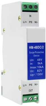 Din Rail 12V 24V 48V 220V AC/DC Power Supply Lightning Surge Protector Arrester SPD Surge Protective Device(48V DCAC)