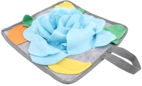 BUGUUYO Kaninchen Futtermatte Schnüffelmatte Fleece rutschfest Mit Seildesign Trainingsunterlage Für Kleintiere Und Haustiere